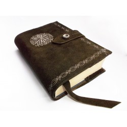 Kožený obal na knihu tmavý