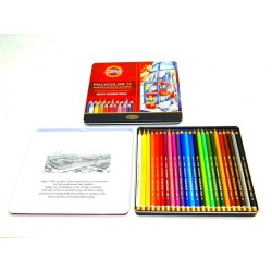 Sada Pastelek Polycolor 24 ks v plechovém pouzdře¨- detail